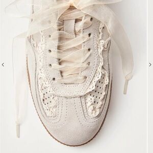 COPY - ALOHAS TB.490 CROCHET CREAM LEATHER SNEAKER